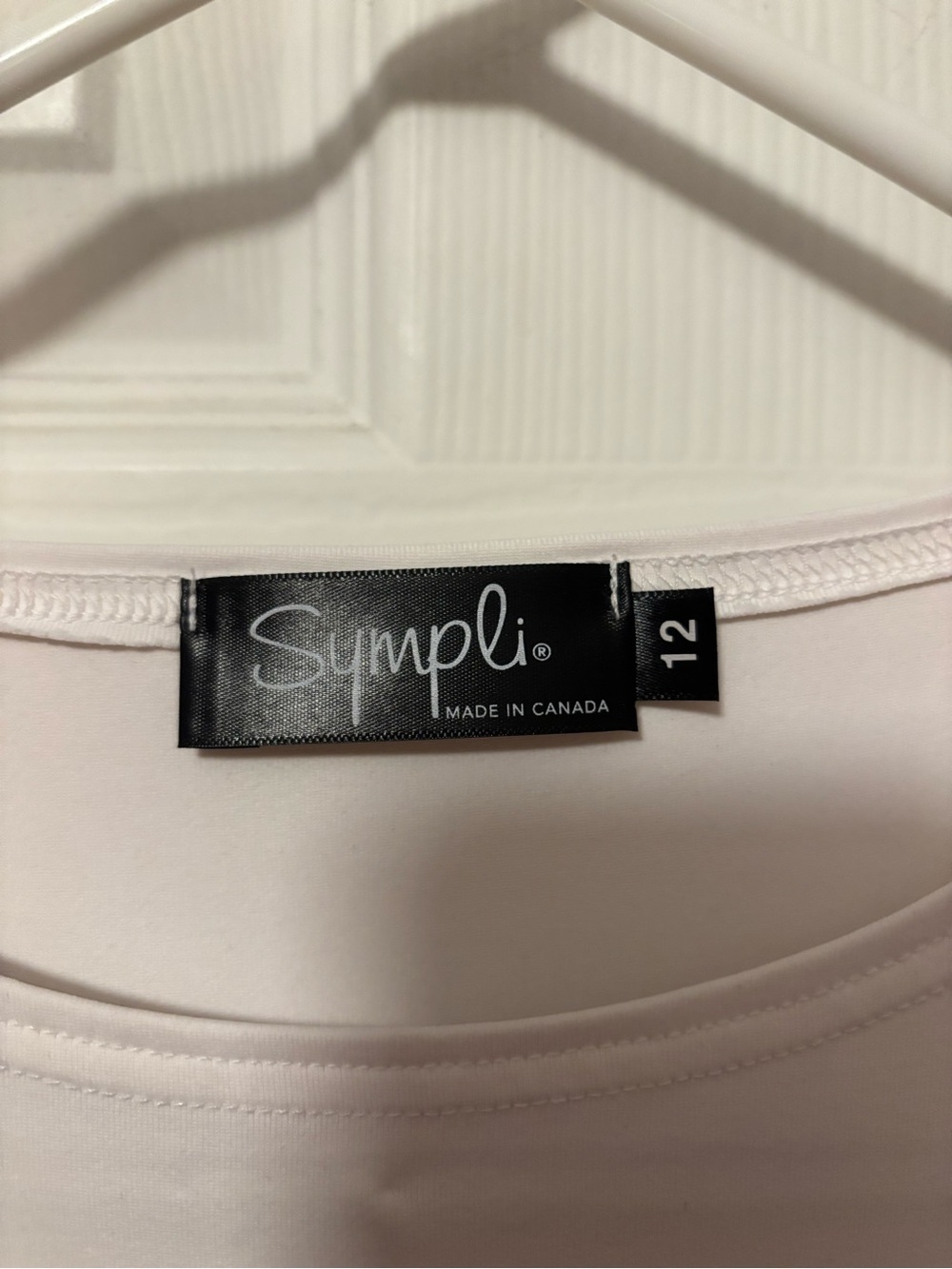 Sympli brand White Sleeveless Tunic - Size 12 - Picture 3 of 4